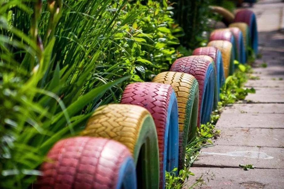 Использование автомобильных шин в благоустройстве ведёт к проблемам экологии!